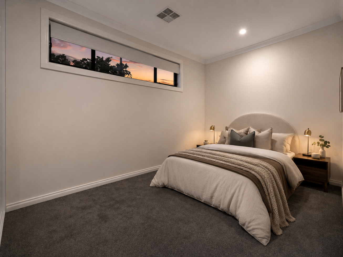 Master bedroom of Estate on Enfield, a Luxe-managed Adelaide Airbnb in Enfield, Adelaide