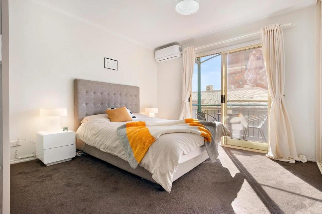 Master bedroom of Nova Street Cabin, an Airbnb managed by Luxe Managements in Adelaide CBD, Adelaide