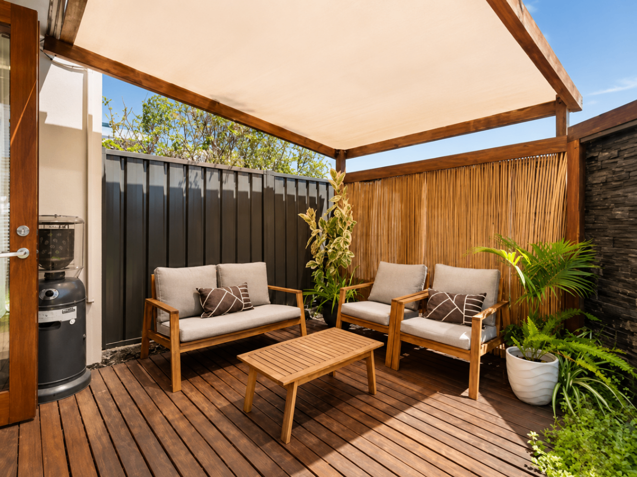 Renovated open-plan living area of Waterviews in West Beach, a professionally managed short-stay rental in West Beach, Adelaide