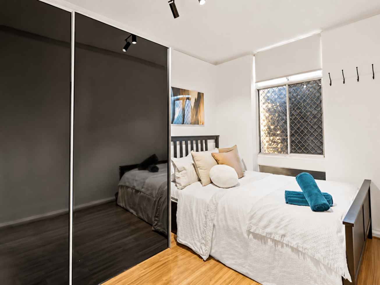 Master bedroom of Waterviews in West Beach, an Airbnb managed by Luxe Managements in West Beach, Adelaide