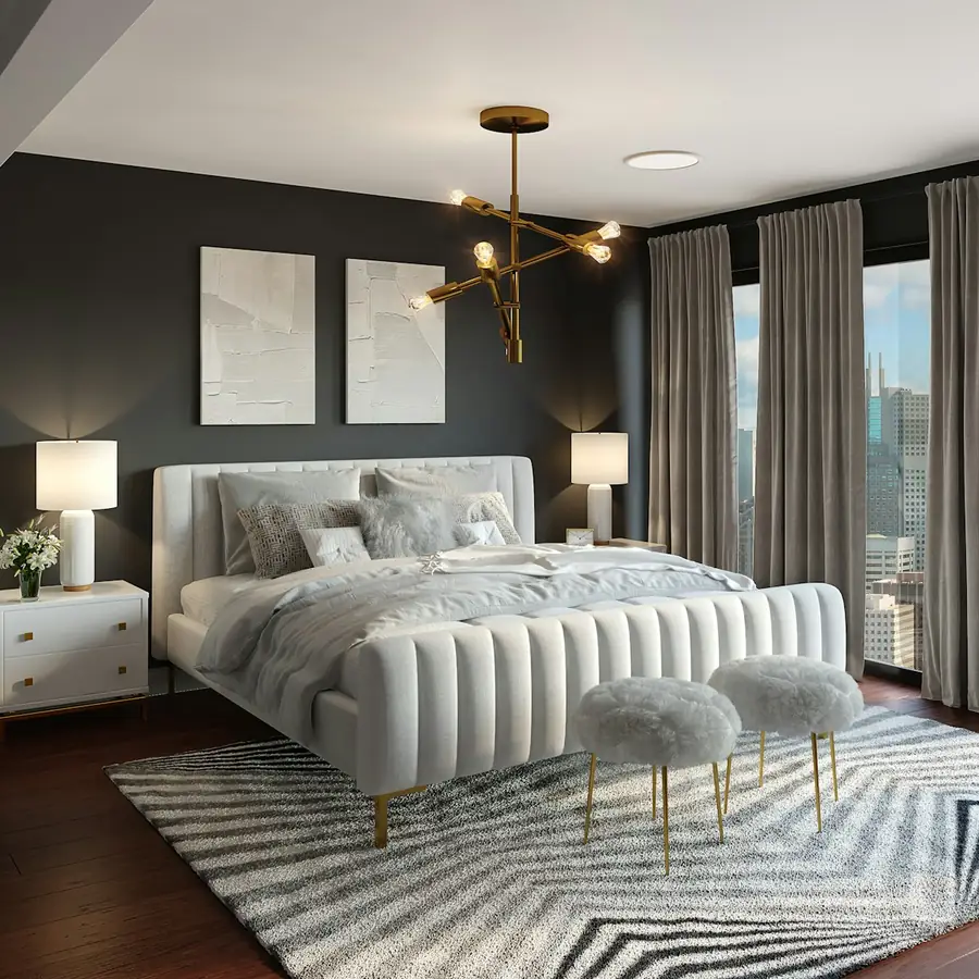 Styled Adelaide short-stay living room