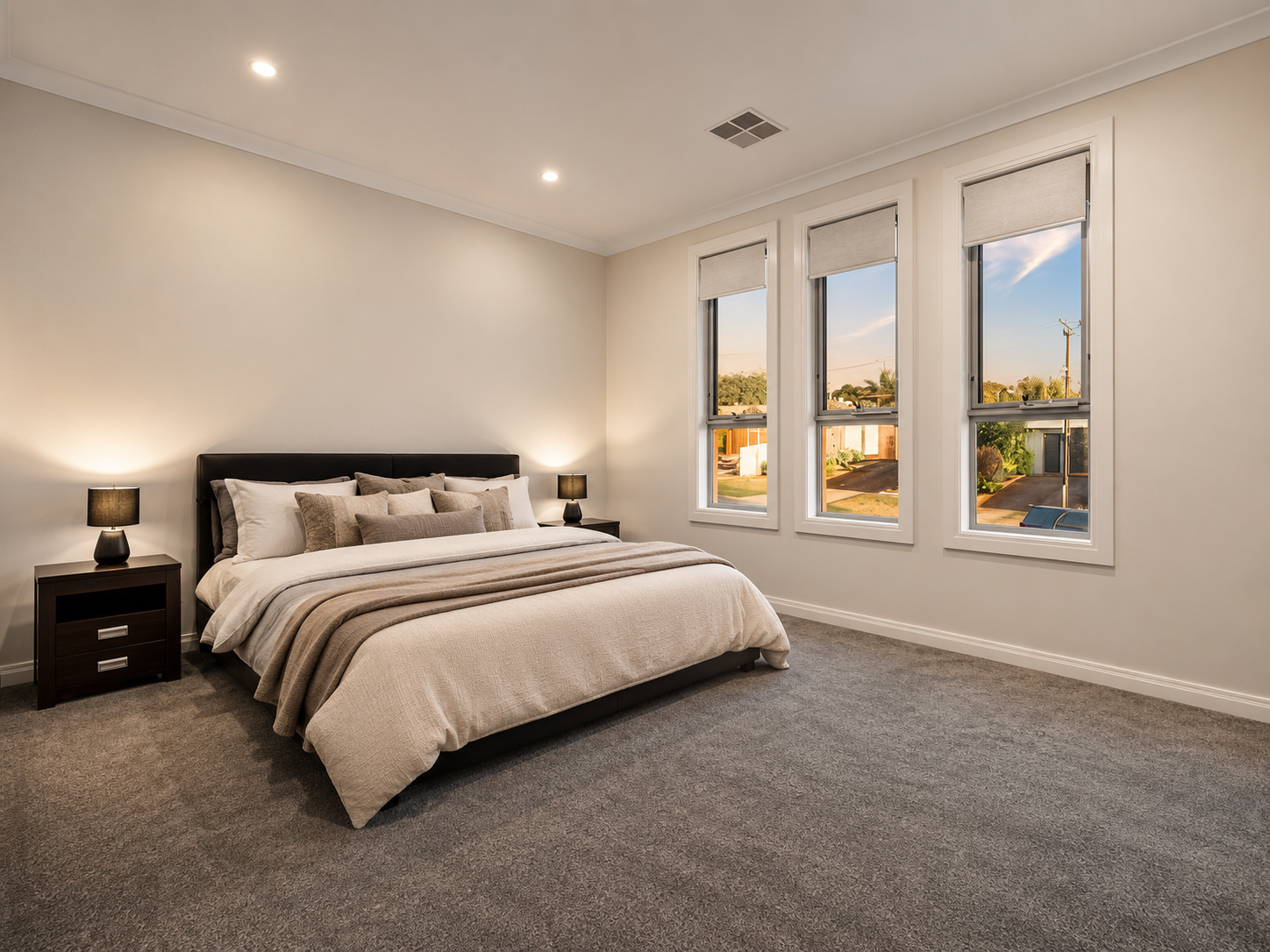 Master bedroom of Family Home in Enfield, a Luxe-managed Airbnb and holiday home in Enfield, Adelaide