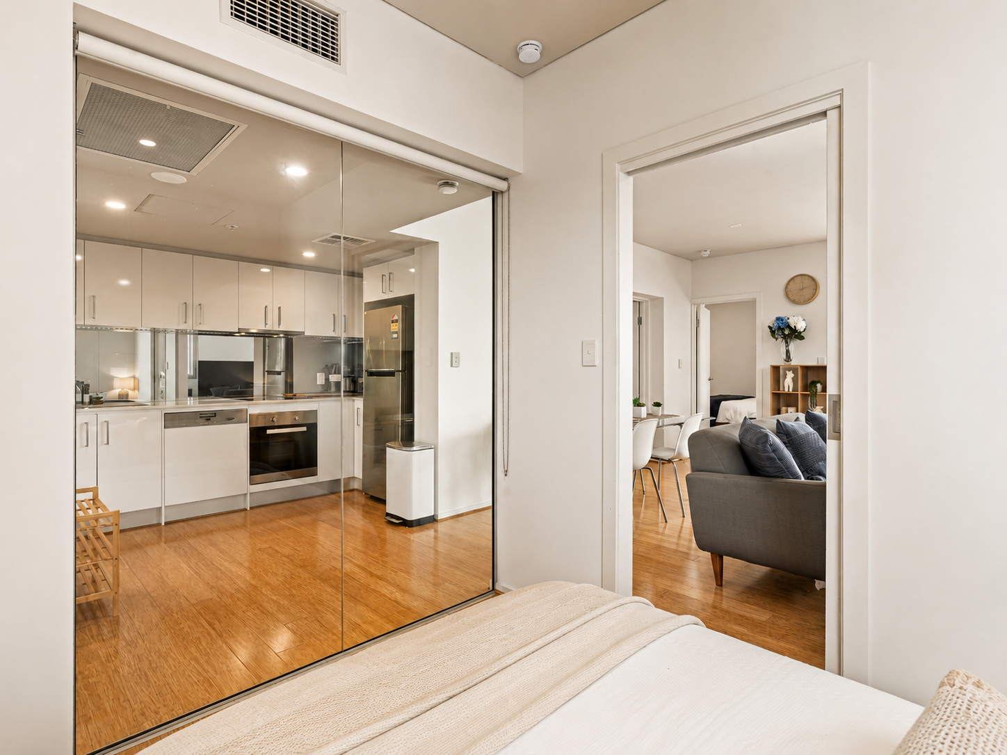 Modern kitchen in Parkland Vista Luxury Retreat, a professionally managed short-stay rental in Adelaide CBD, Adelaide