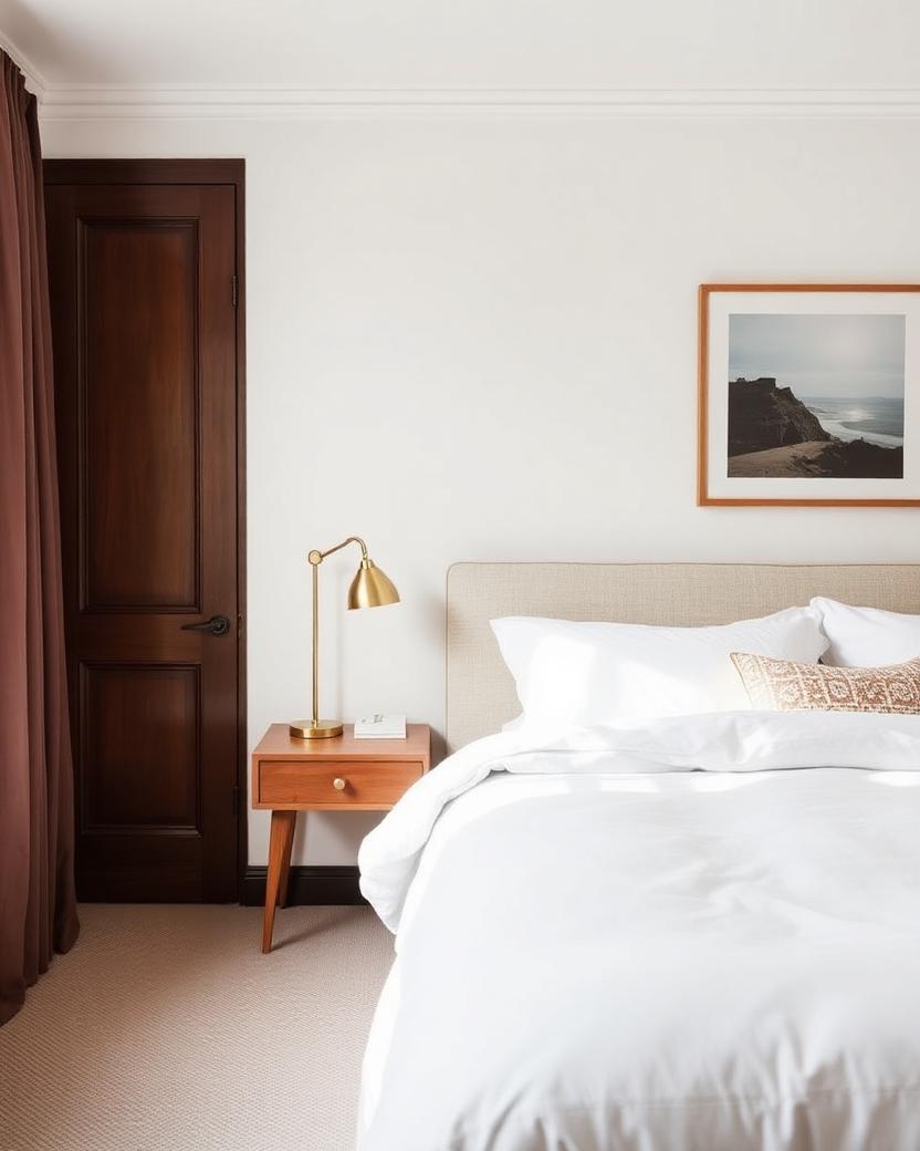 Styled bedroom in an Adelaide CBD Luxe-managed short-stay