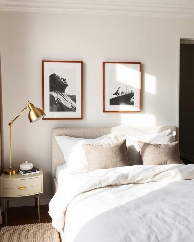 Styled bedroom in a Bowden Luxe-managed short-stay