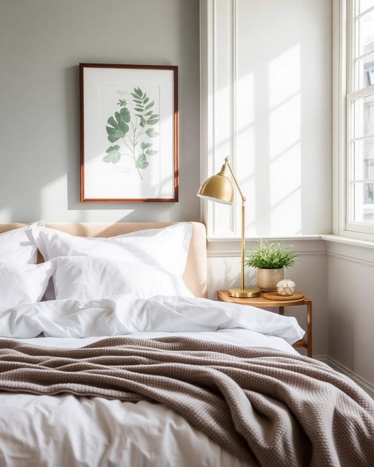 Styled bedroom in a Glenside Luxe-managed short-stay