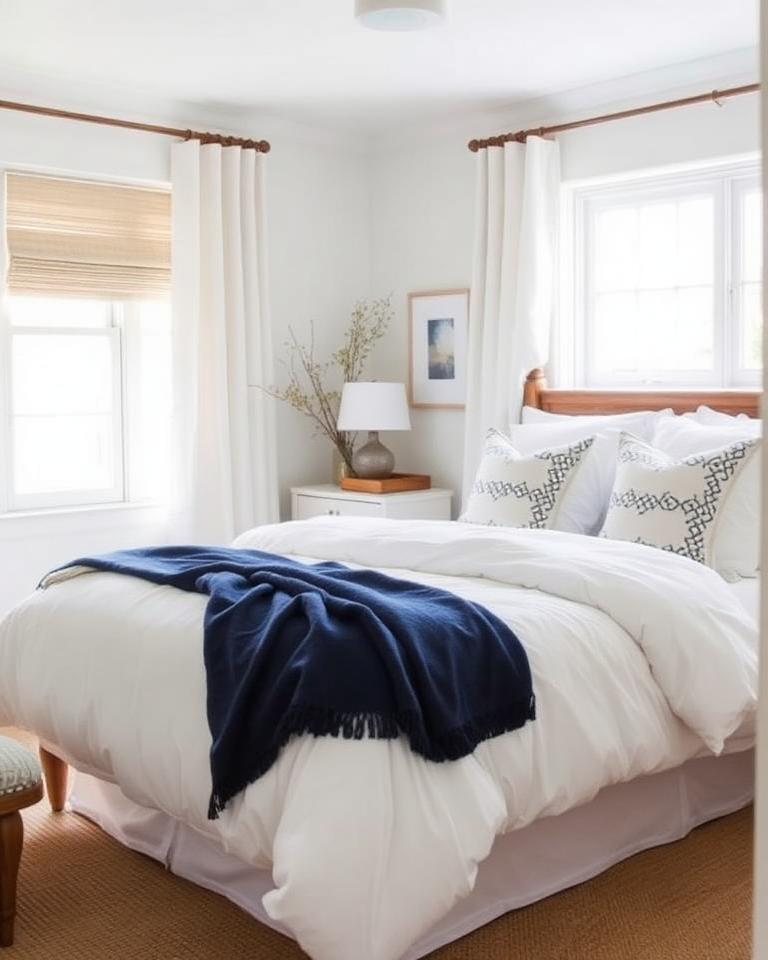 Styled bedroom in a Henley South Luxe-managed short-stay