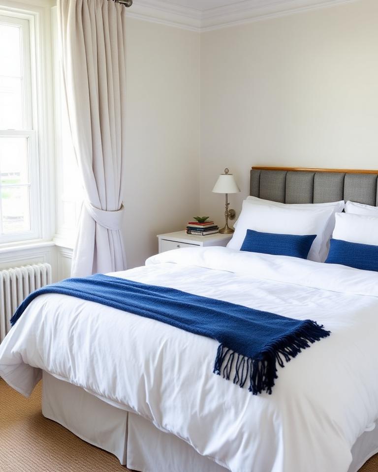 Styled bedroom in a Hove Luxe-managed short-stay