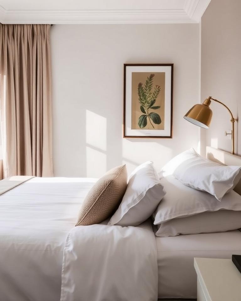 Styled bedroom in a Hyde Park Luxe-managed short-stay