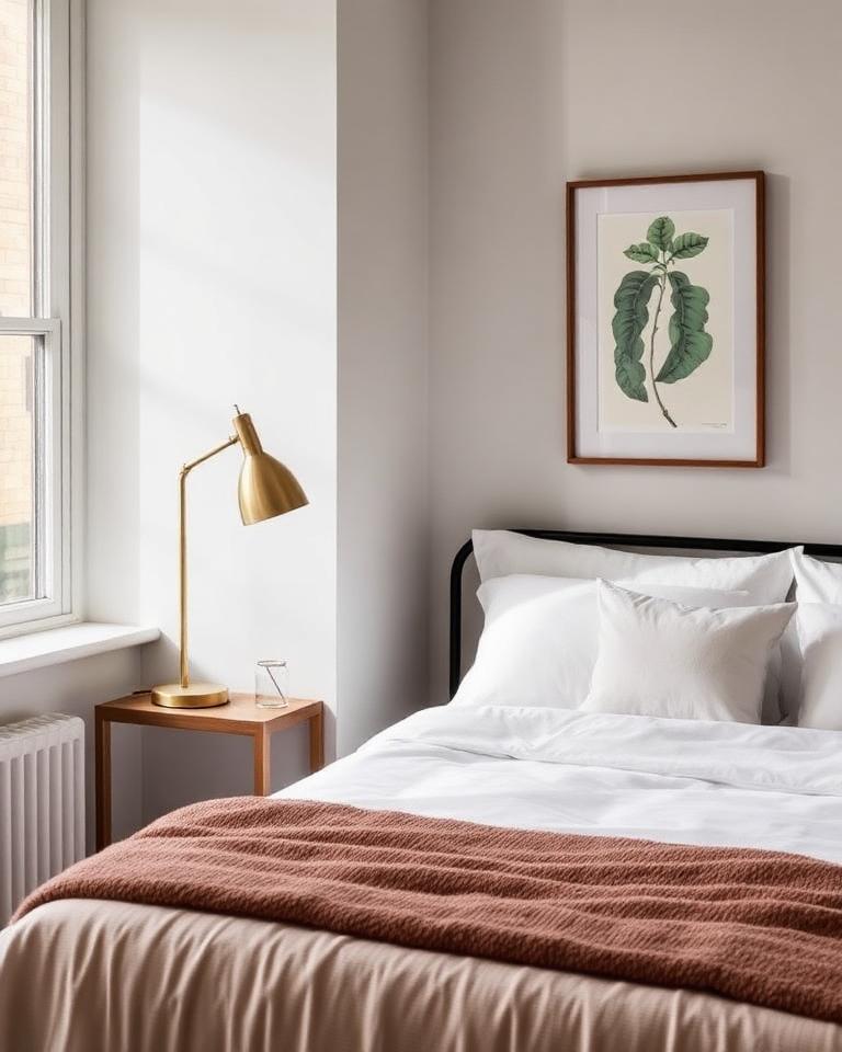 Styled bedroom in a Kensington Luxe-managed short-stay