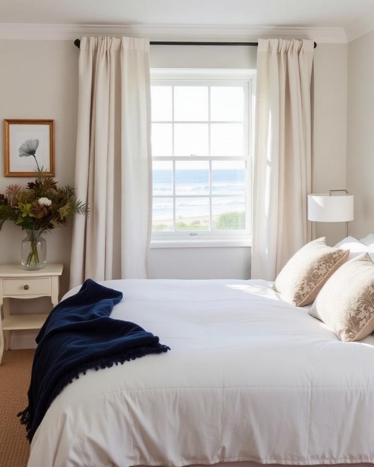 Styled bedroom in a Largs Bay Luxe-managed short-stay