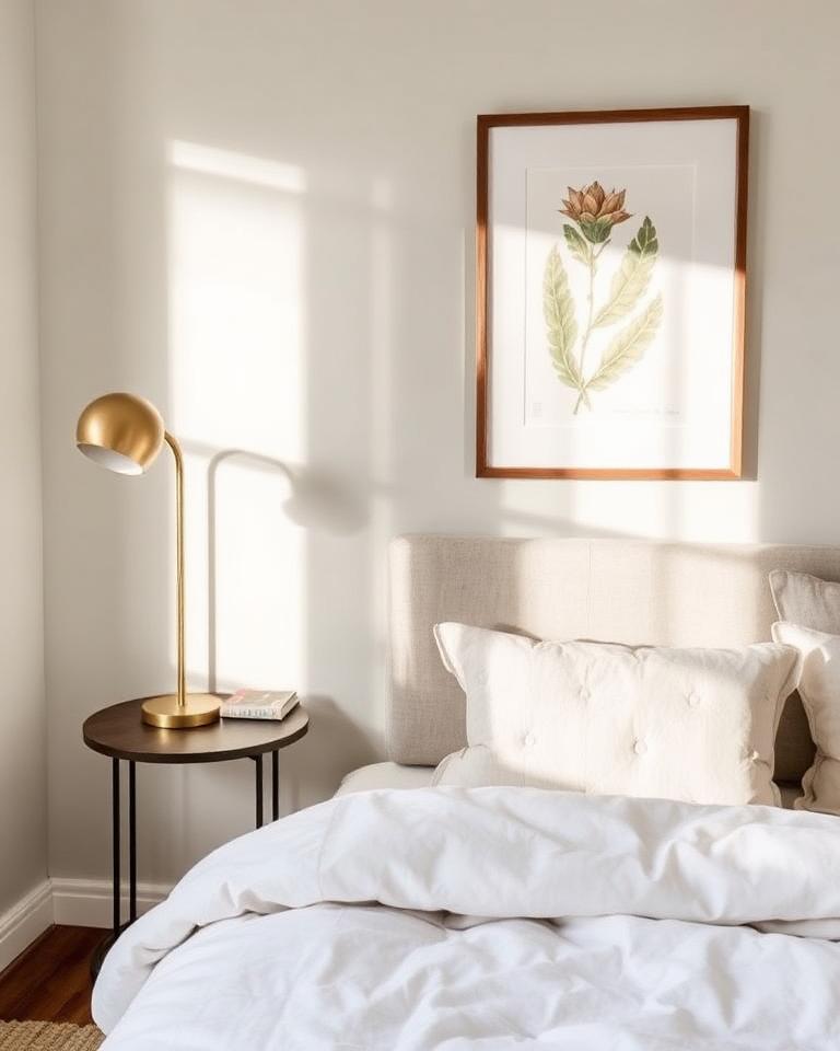 Styled bedroom in a Mitcham Luxe-managed short-stay