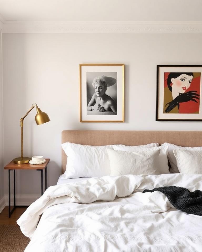 Styled bedroom in a North Adelaide Luxe-managed short-stay