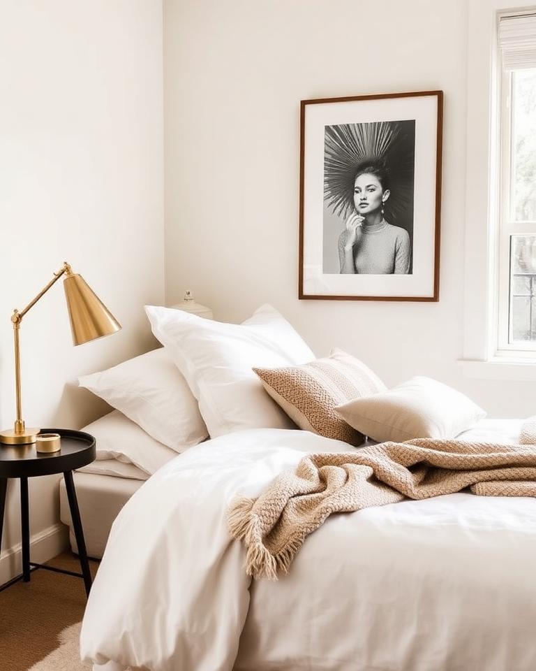 Styled bedroom in a Norwood Luxe-managed short-stay