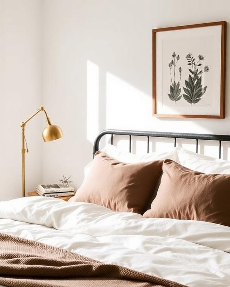 Styled bedroom in a Parkside Luxe-managed short-stay