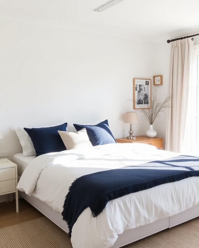 Styled bedroom in a Port Noarlunga Luxe-managed short-stay