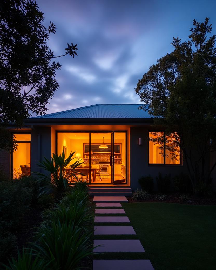 Adelaide short-term rental at dusk managed by Luxe Managements