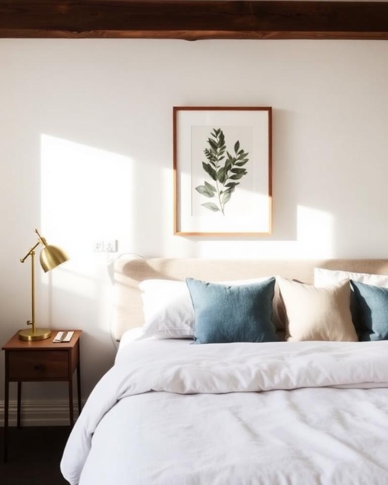 Styled bedroom in a Stirling Luxe-managed short-stay